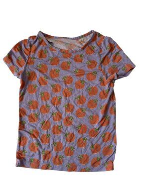 Pink Chicken (Well Loved) Girls Peach Print Long Sleeve Pajama Set Size 5